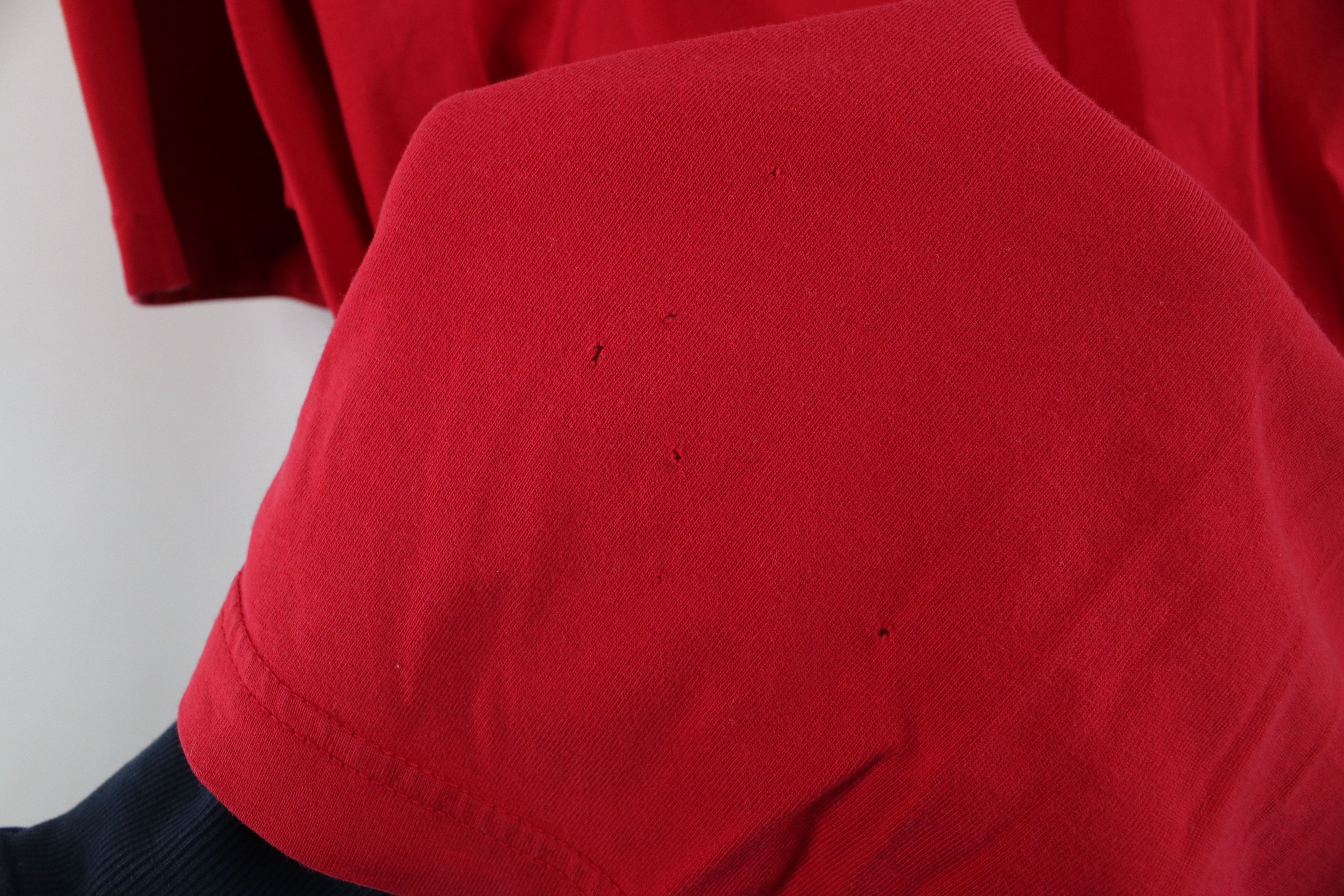 Lands' End Vintage Y2K Lands End Blank Short Sleeve Cotton T-Shirt Red Size US L / EU 52-54 / 3 - 8 Thumbnail