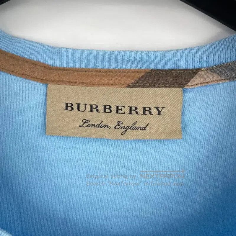 Burberry Burberry Blue Cotton Short Sleeve T-Shirt. Size US M / EU 48-50 / 2 - 4 Thumbnail