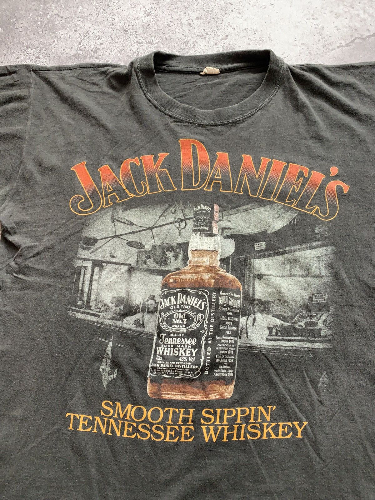 Other 🔥VINTAGE 90s JACK DANIELS GRAPHIC LOGO SIGLE STITCH TSHIRT Size US M / EU 48-50 / 2 - 4 Thumbnail