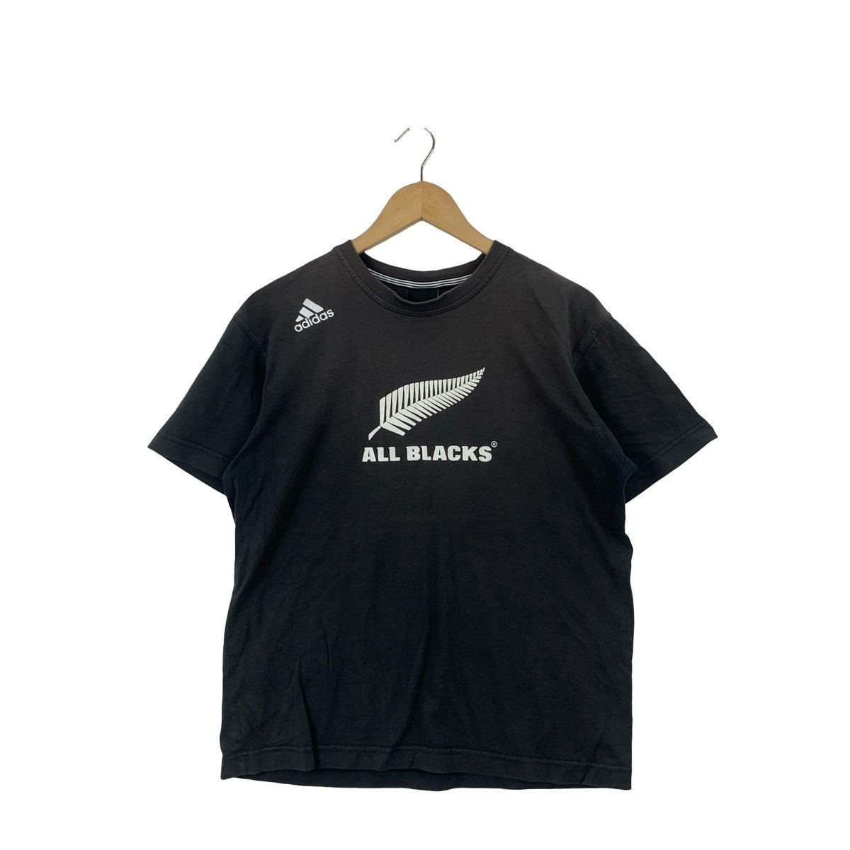 Adidas ADIDAS x ALL BLACK Official Licensed Product Cente Logo Size US S / EU 44-46 / 1 - 3 Thumbnail