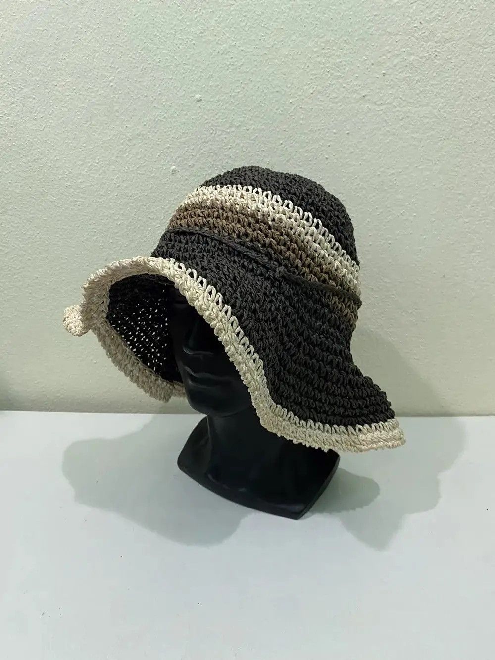 Japanese Brand × Uniqlo Japanese Brand Uniqlo Crochet Bucket Hat Size ONE SIZE - 2 Thumbnail