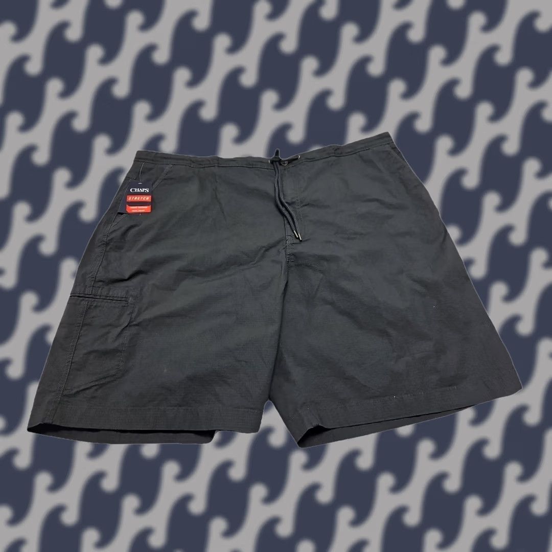 Chaps VINTAGE Chaps Cargo Shorts Mens 52 Big & Tall Black Stretch Golf Flat Front UPF 40 Size US 36 / EU 52 - 1 Thumbnail