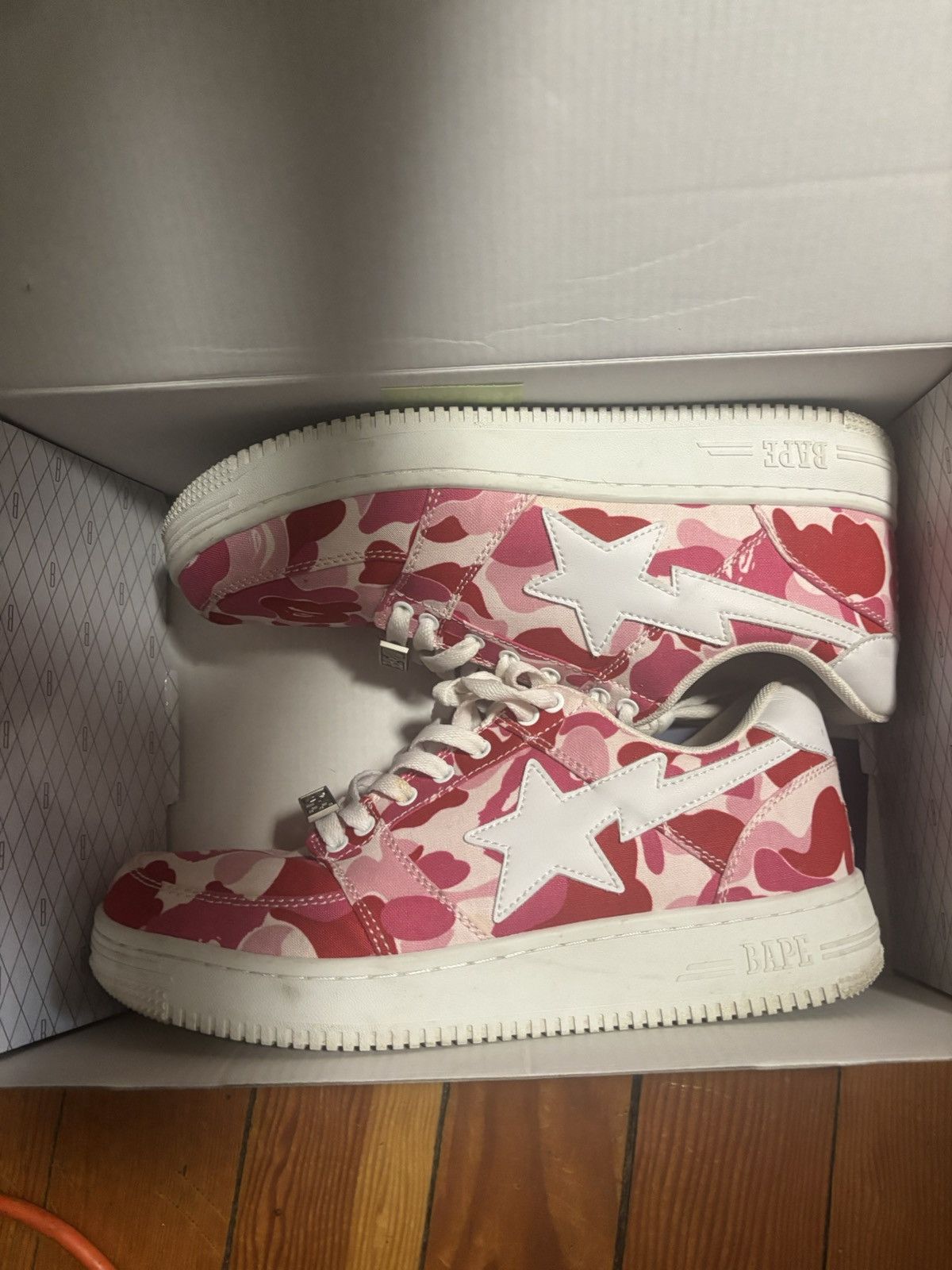 Bape ABC CAMO PINK BAPESTA Size US 10.5 / EU 43-44 - 1 Thumbnail