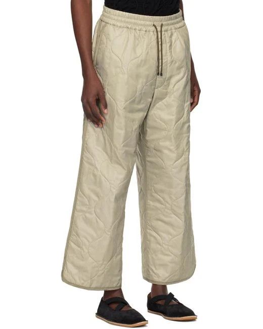 Dries Van Noten o1s22i1n1124 Sweatpants & Joggers in Beige Size US 34 / EU 50 - 2 Thumbnail