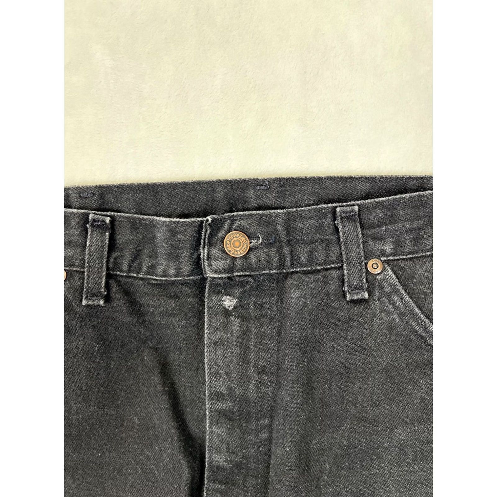 Lee VINTAGE Lee Jeans Mens 38x30 Black Regular Fit Straight Leg Denim USA 90s Size US 38 / EU 54 - 7 Thumbnail