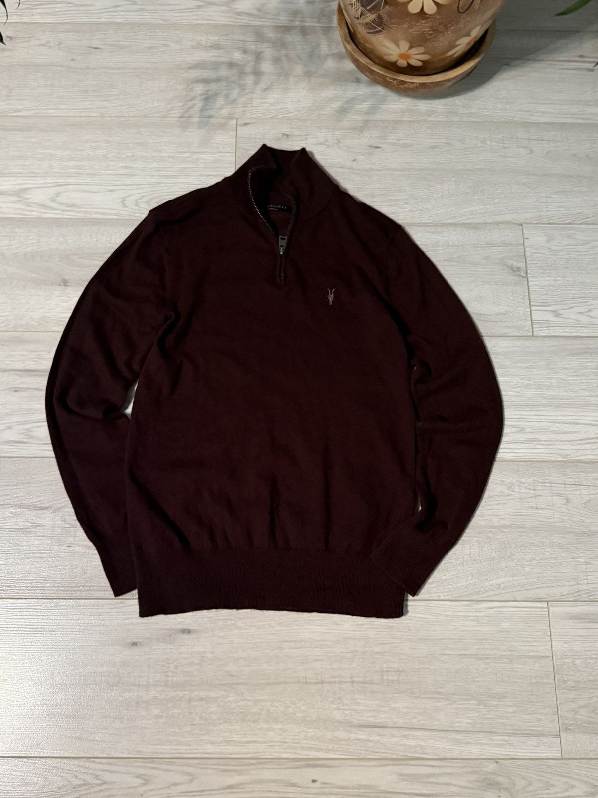 Allsaints Allsaints 1/4 Zip Up sweater shirt Size US S / EU 44-46 / 1 - 2 Thumbnail