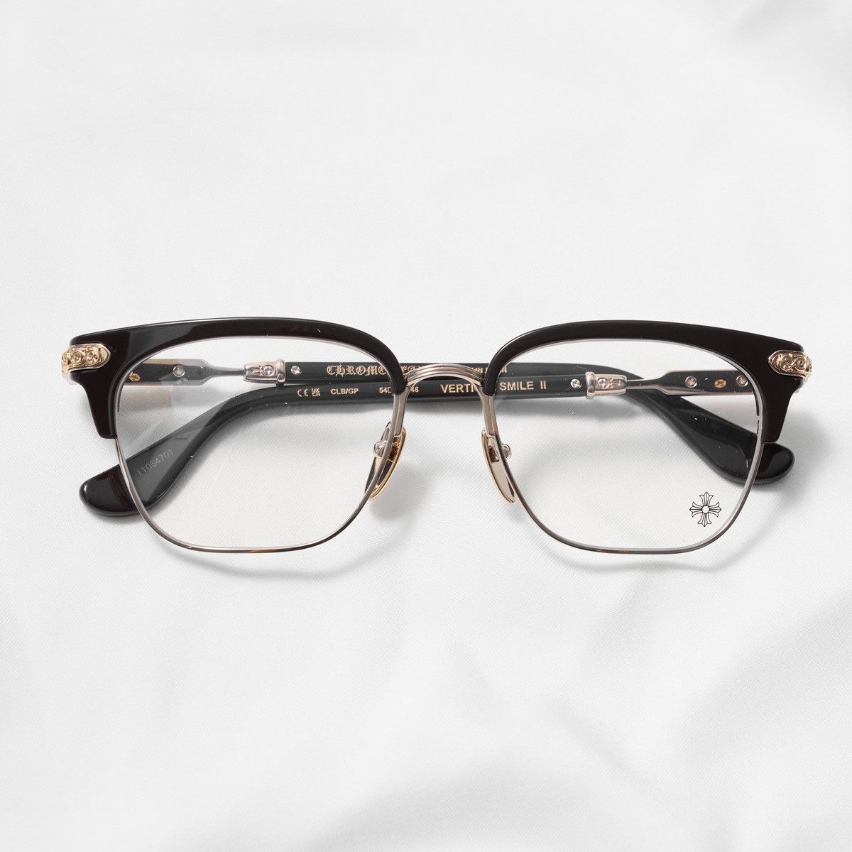 Chrome Hearts CHROME HEARTS VERTICAL SMILE II CLASSIC BROWN - GOLD PLATED GLASSES Size ONE SIZE - 6 Thumbnail