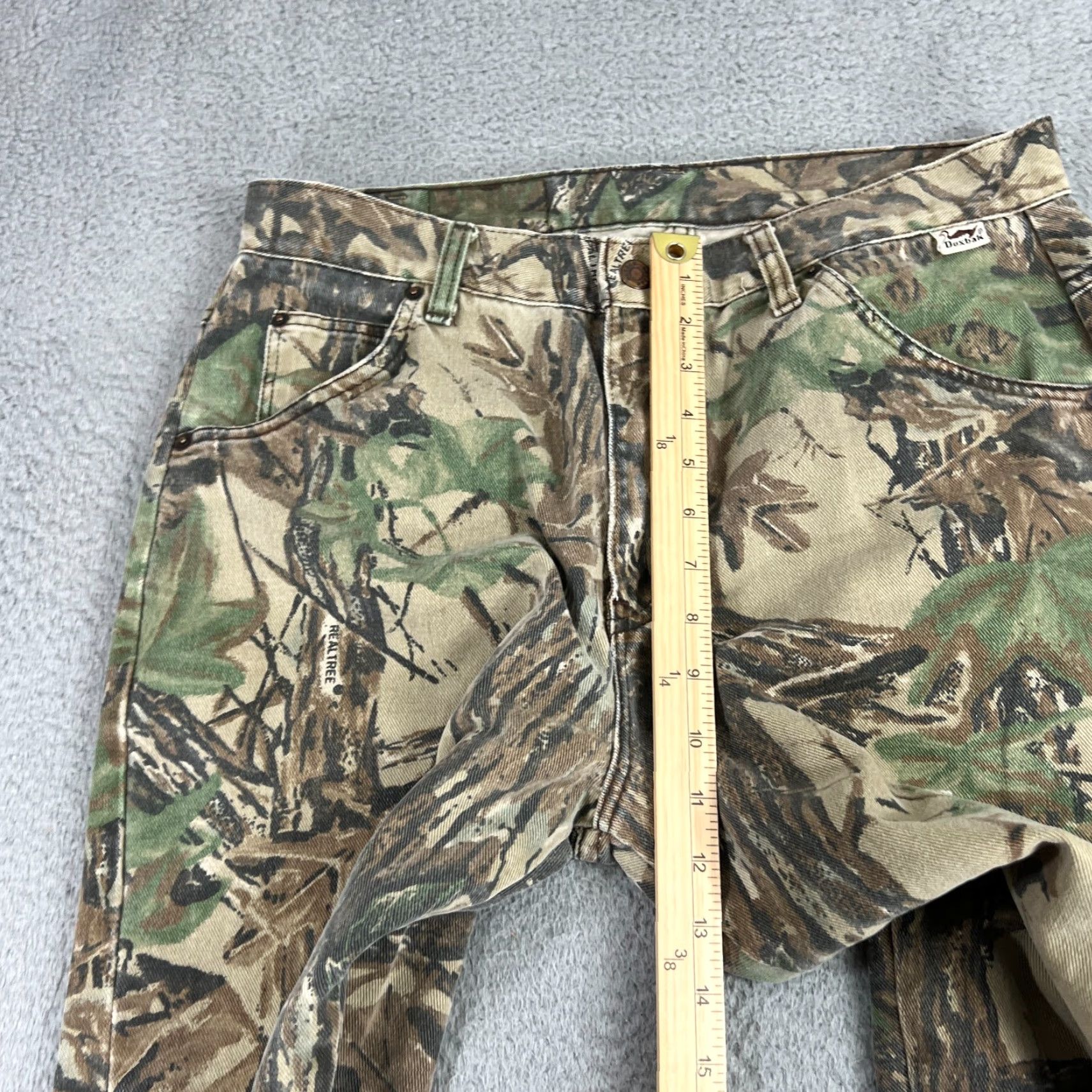 Realtree VINTAGE Duxbak Jeans Mens 34 Denim Jeans Camouflage 90s Grunge Pockets 5-Pocket Belt Loops Brown Size US 34 / EU 50 - 6 Thumbnail