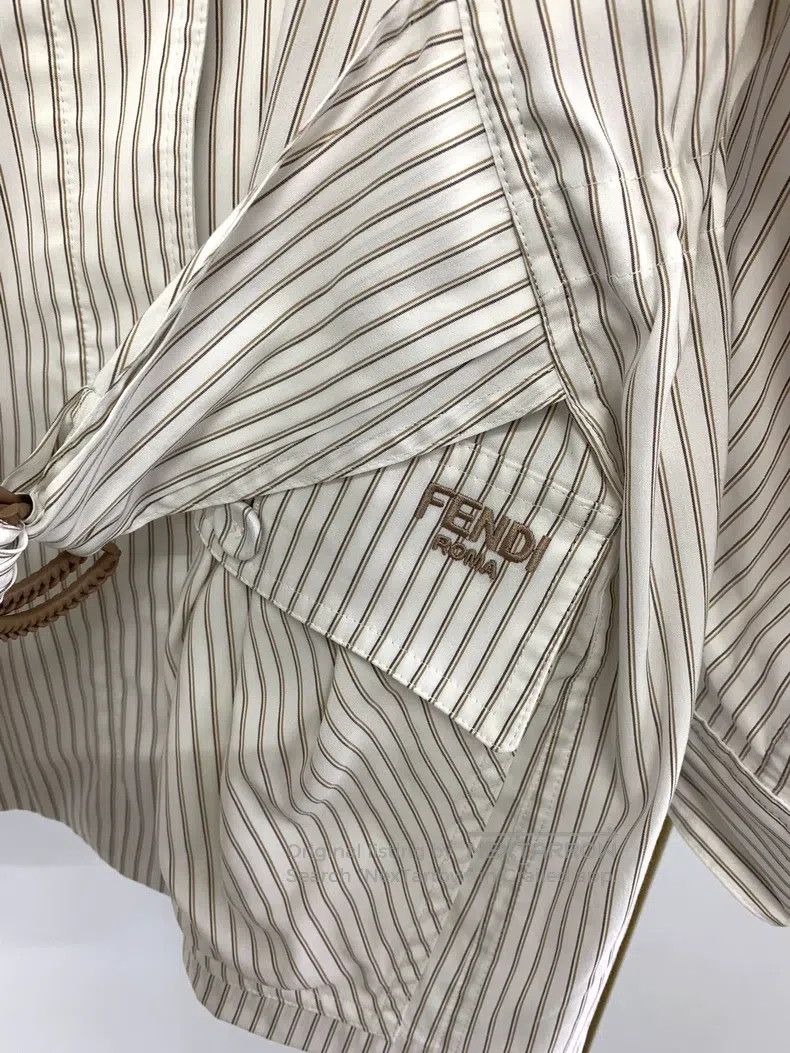 Fendi Fendi 2025 striped shirt windbreaker coat Size XS / US 0-2 / IT 36-38 - 2 Thumbnail
