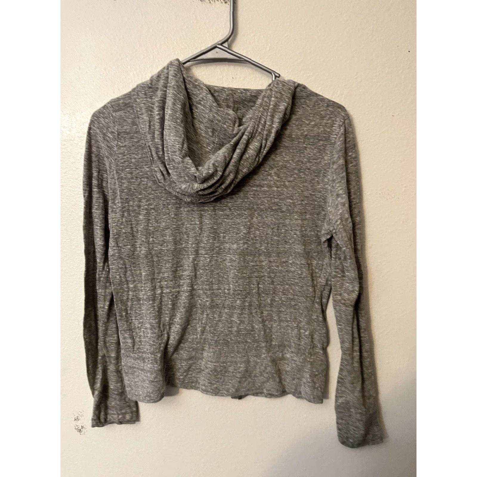 Vintage Aéropostale Hoodie Full Zip Lightweight Gray Large Women Long Sleeve Jacket Casual Size L / US 10 / IT 46 - 2 Thumbnail