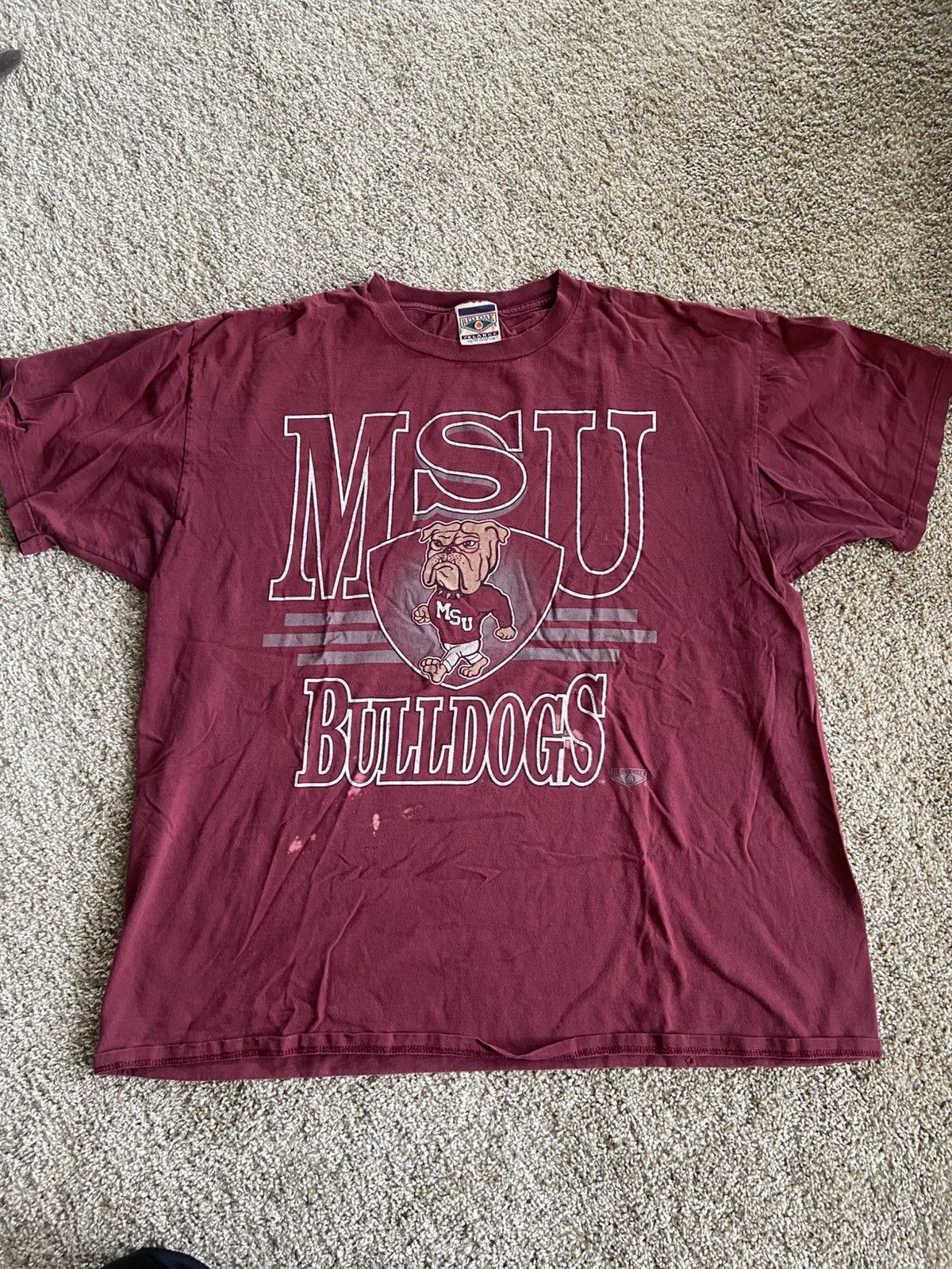 Vintage 2000s MSU Bulldogs Tee Size US XXL / EU 58 / 5 - 1 Thumbnail