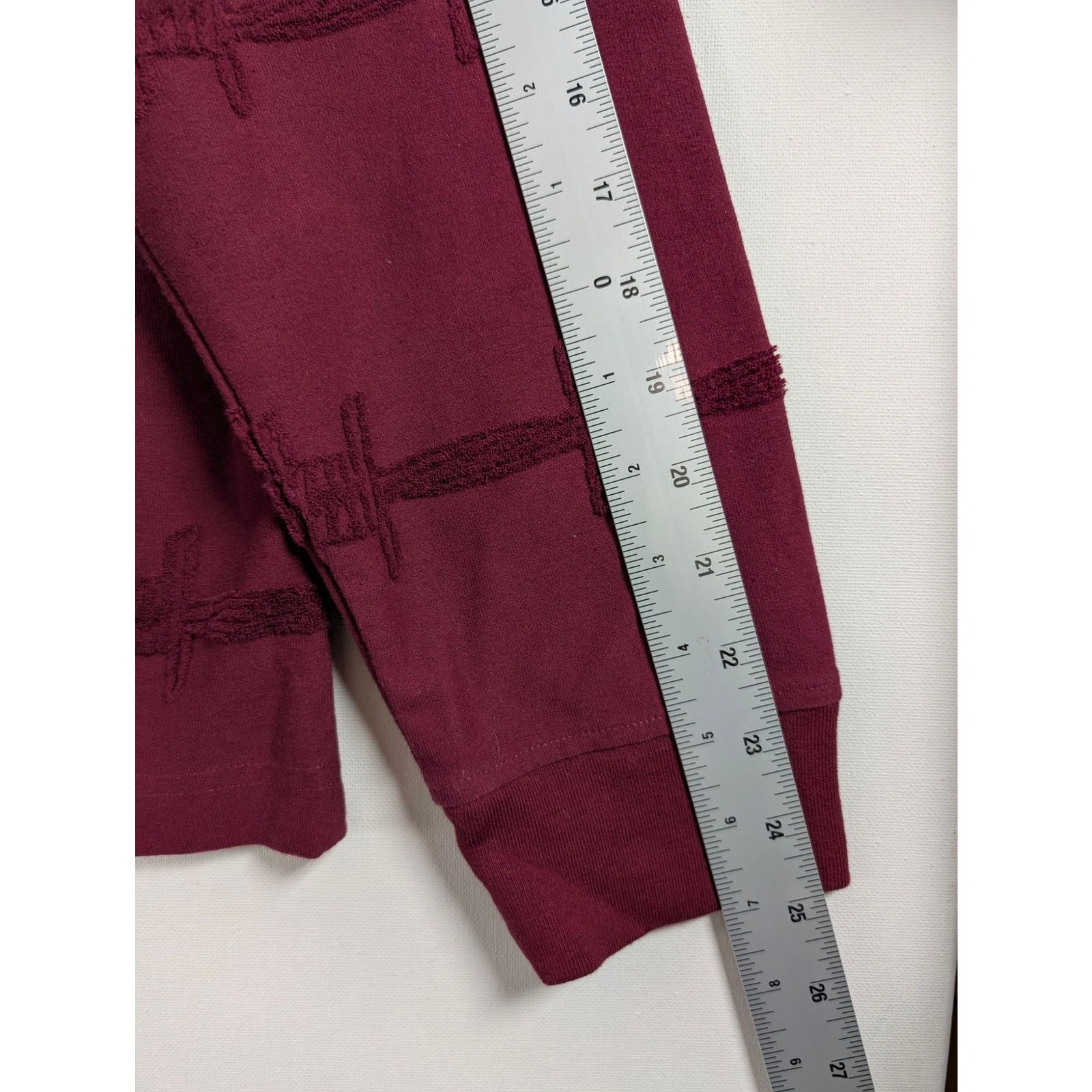 Brain Dead Brain Dead Burgundy Barbed Wire Burnout Long Sleeve Shirt M Size US M / EU 48-50 / 2 - 7 Thumbnail