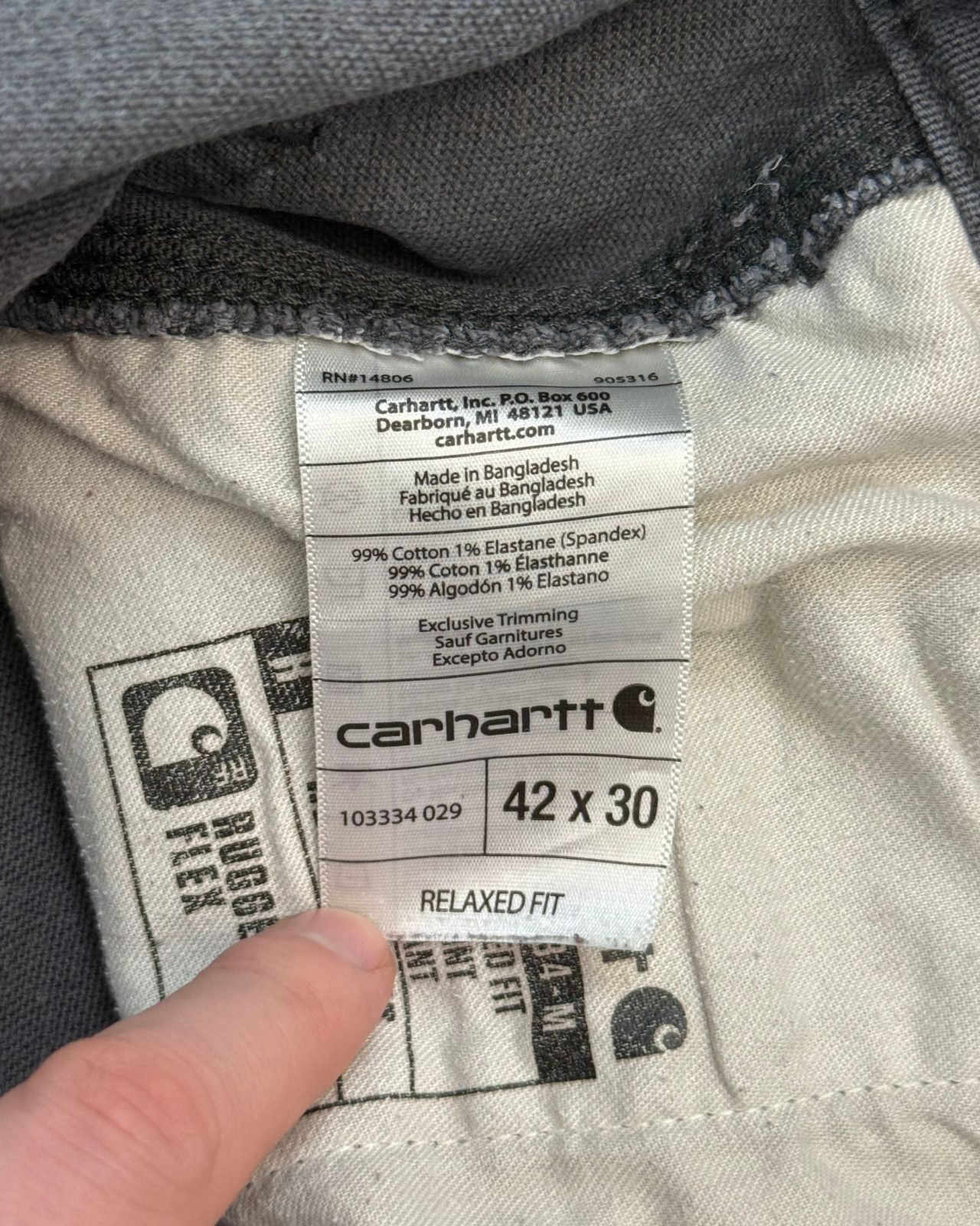 Carhartt Carhartt Duck Double Knee Utility Carpenter Pants - 41x29 Size US 41 - 11 Thumbnail