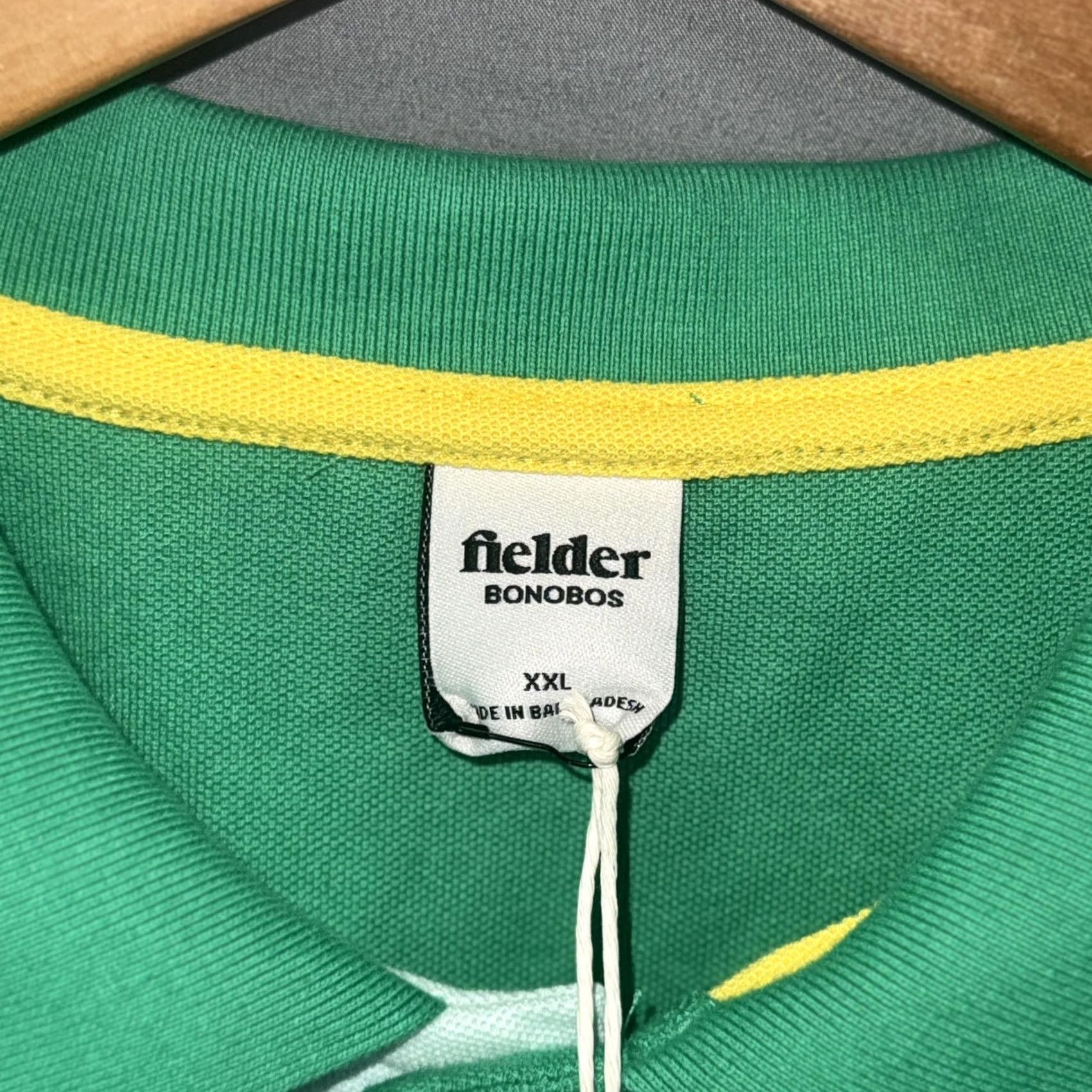 Bonobos Bonobos Fielder Polo Shirt Mens 2XL Green Short Sleeve Pique Casual Golf Size US XXL / EU 58 / 5 - 4 Thumbnail