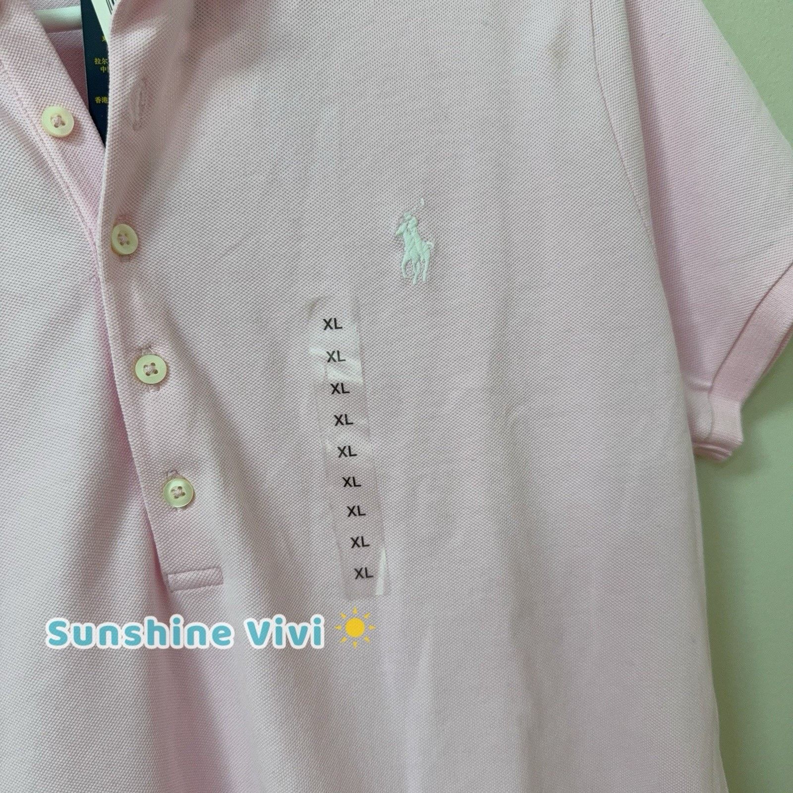 Polo Ralph Lauren NWT Polo Ralph Lauren Slim Fit Shirt Top Pink XL White Pony Size XL / US 12-14 / IT 48-50 - 2 Thumbnail