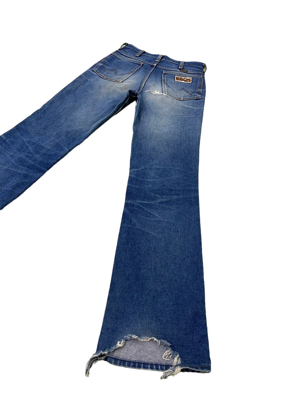 Wrangler Flare Jeans Vtg Wrangler USA Distress Boot Cut 7🟦5 Size US 28 / EU 44 - 13 Thumbnail