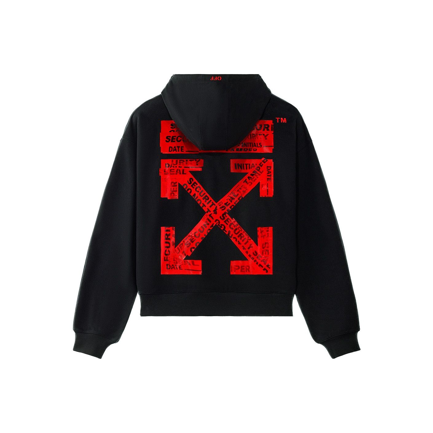 Off-White Off-White Security Tape Arrow Hoodie Size L Size US L / EU 52-54 / 3 - 1 Thumbnail