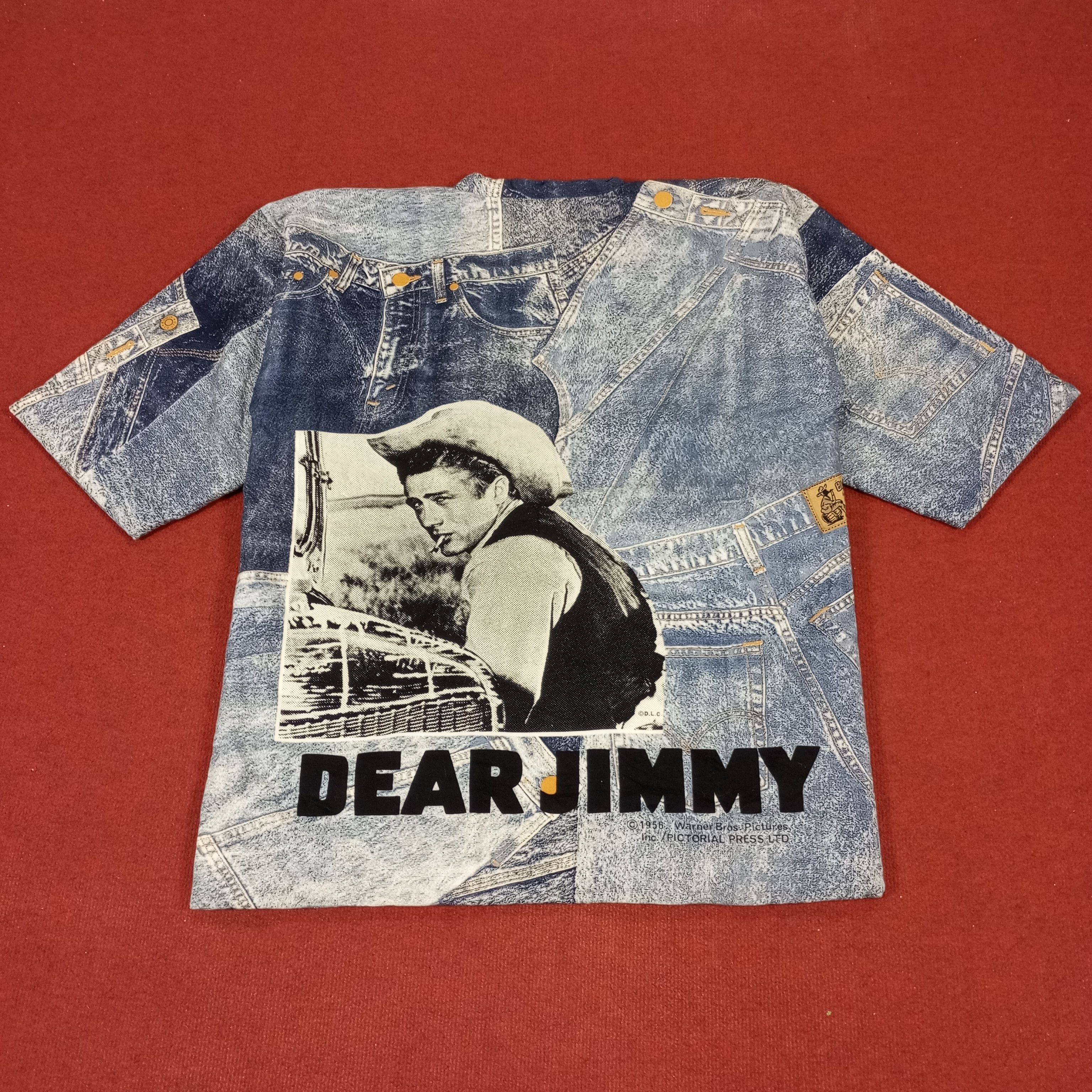 Band Tees × Vintage × Warner Bros Dear Jimmy Warner Bros Pictures Rare Design Kimono Jacket Size US XL / EU 56 / 4 - 1 Thumbnail