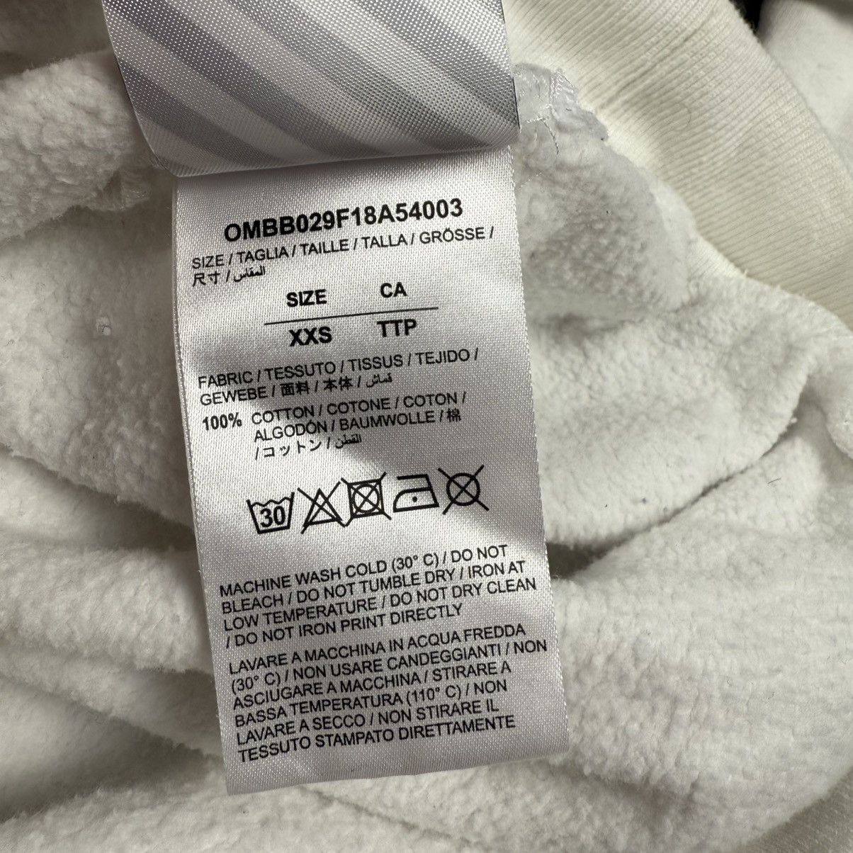 Off-White OFF-WHITE 02 Caravaggio ‘White’ Hoodie Size US XS / EU 42 / 0 - 7 Thumbnail