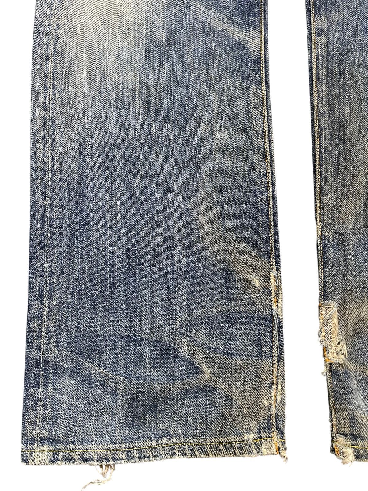 Levi's Vintage 80s Levis 501 Talon Selvedge E Mud Wash Distressed Size US 32 / EU 48 - 8 Thumbnail