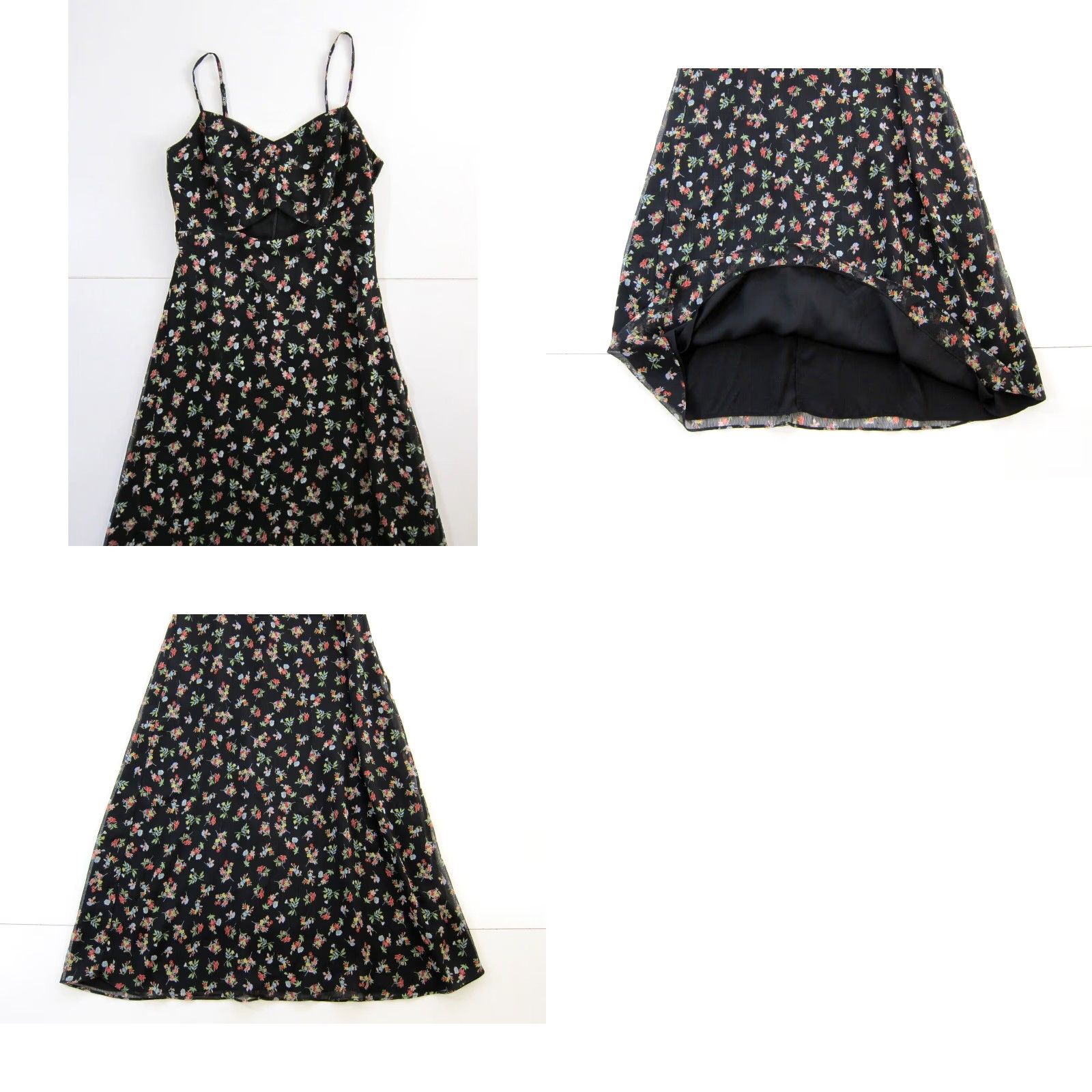 Bailey 44 Bailey 44 Black Floral Maxi Dress 4 Sleeveless Spaghetti Strap Long Sun Dress Women Vintage? Size S / US 4 / IT 40 - 8 Thumbnail
