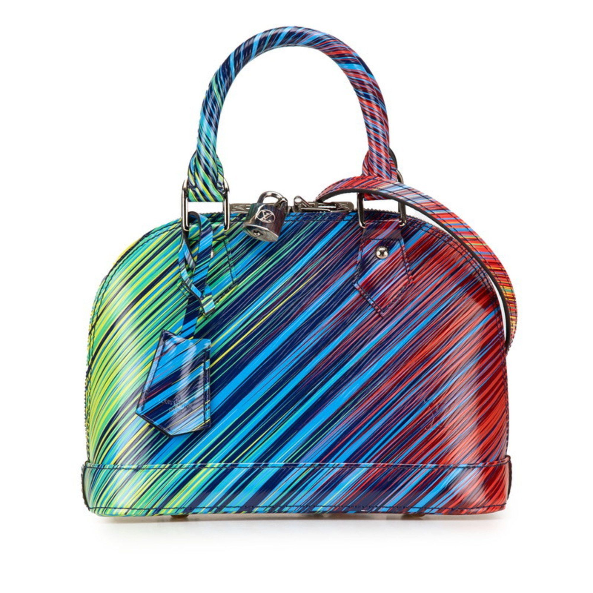 Louis Vuitton Epi Tropical Alma BB Handbag Shoulder Bag 2WAY M51304 Blue Multicolor Leather Women's LOUIS VUITTON