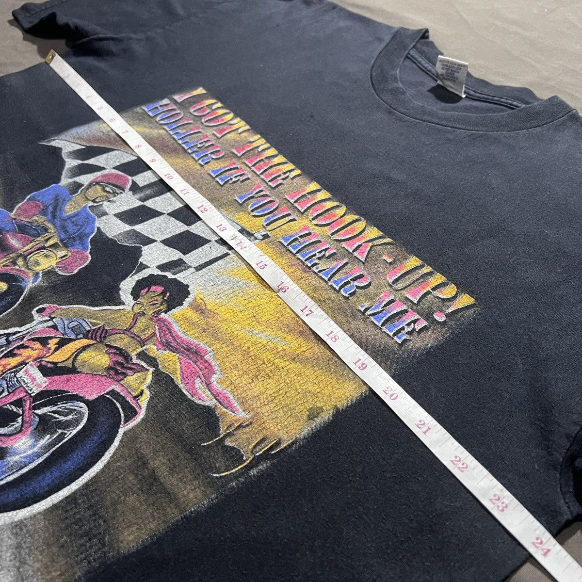 Vintage Vintage 90s Biker Got The Hook Up Faded graphic streetwear Size US XL / EU 56 / 4 - 9 Thumbnail
