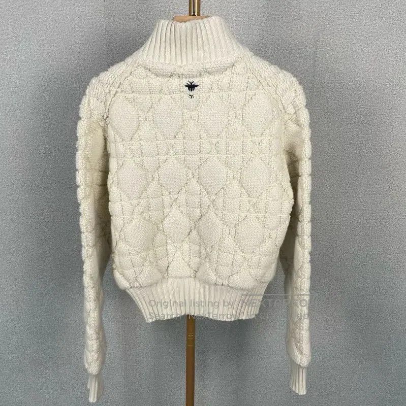 Dior Dior Cream Wool Women's Jacket . Size XS / US 0-2 / IT 36-38 - 2 Thumbnail