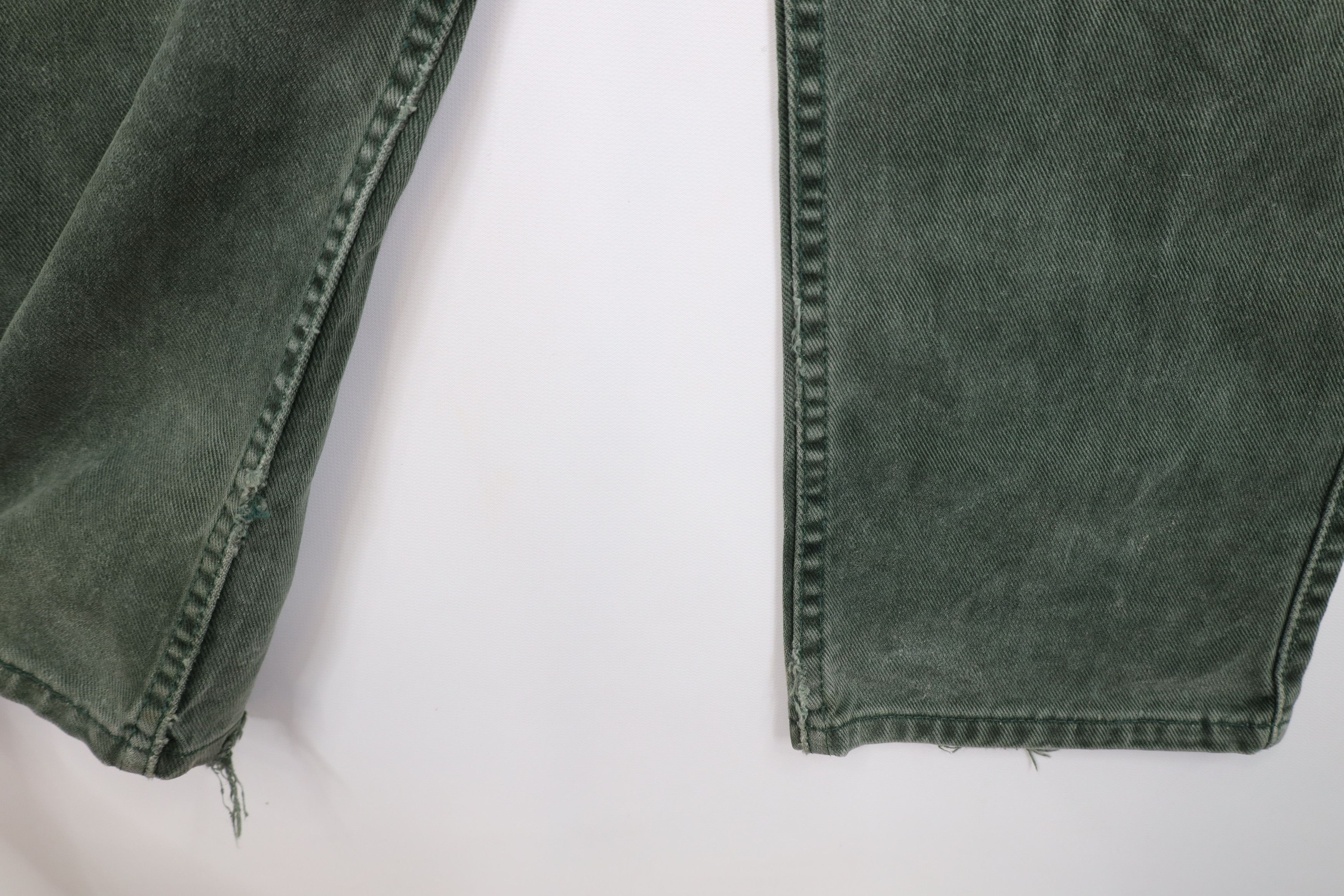 Levi's Vintage 90s Levis 545 Loose Fit Denim Jeans Green USA Size US 33 - 6 Thumbnail
