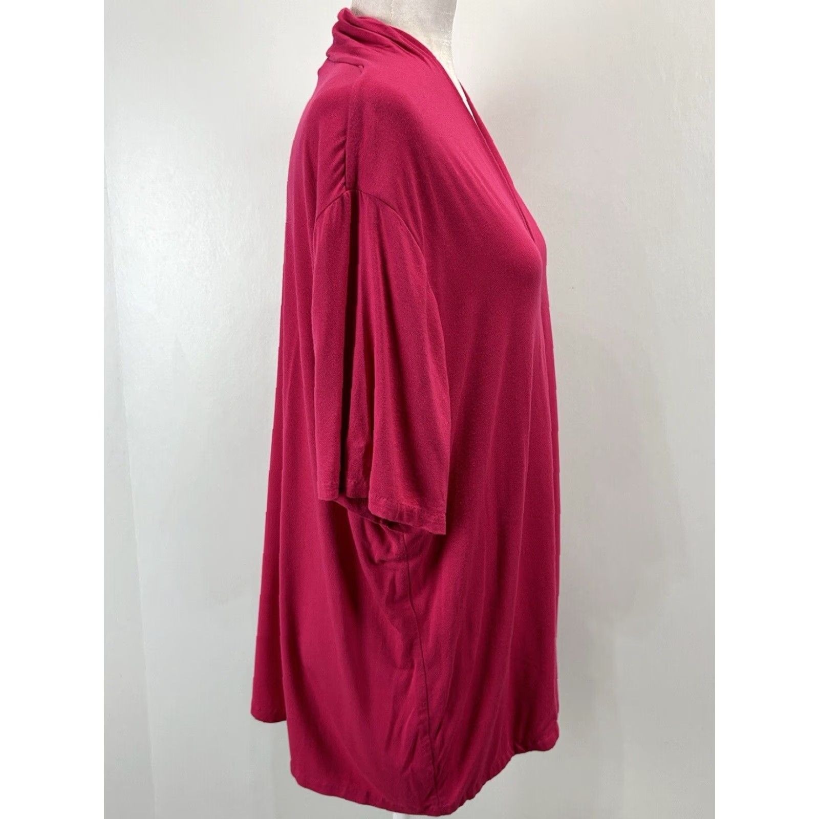Talbots Talbots T-Shirt Pink Short Sleeve V-Neck 3XP Petites Women Stretch Basic Casual Shirt Size XXL / US 16-18 / IT 52-54 - 4 Thumbnail