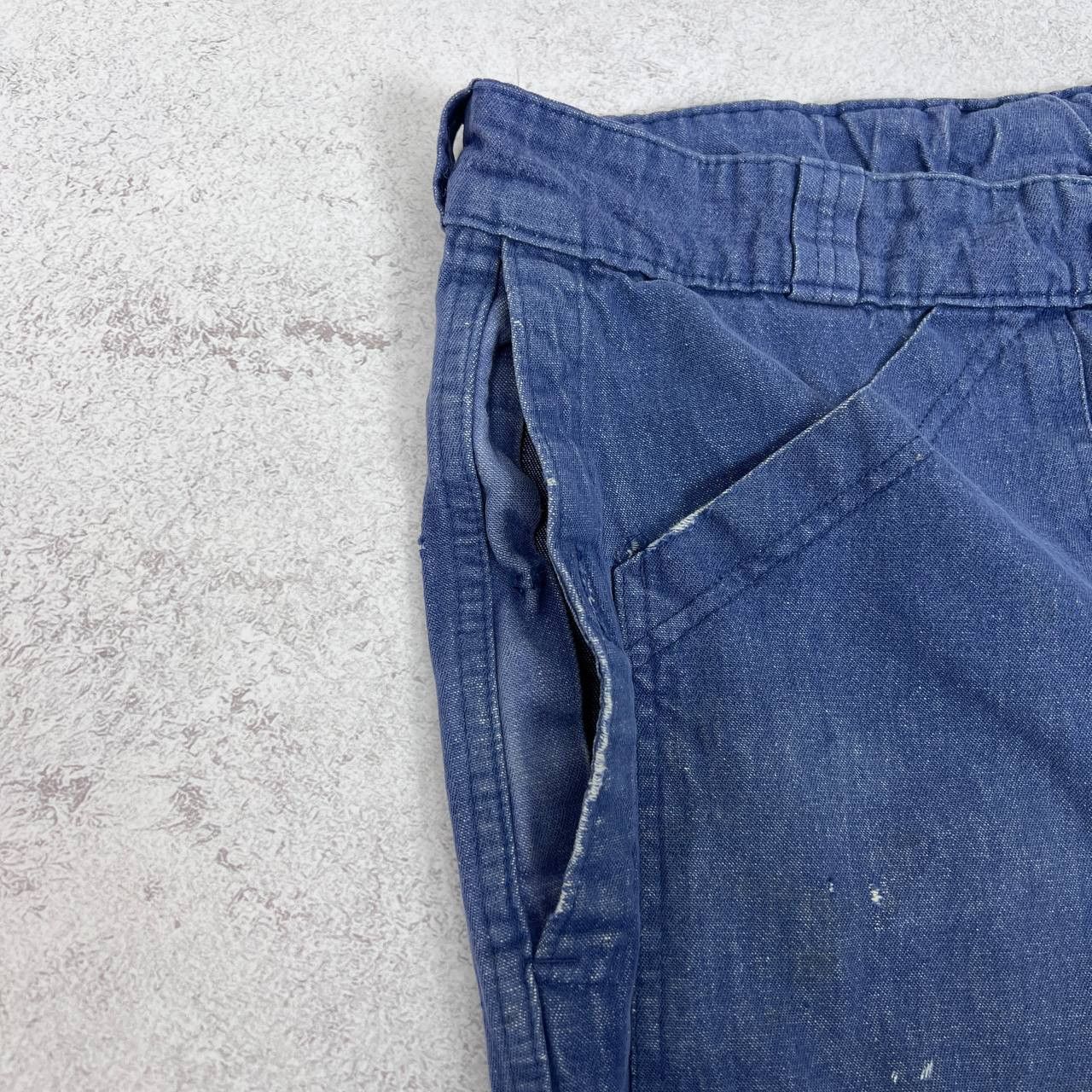 Le Laboureur Vintage 80s French Workwear Faded Sanfor Pants Size US 38 / EU 54 - 9 Thumbnail