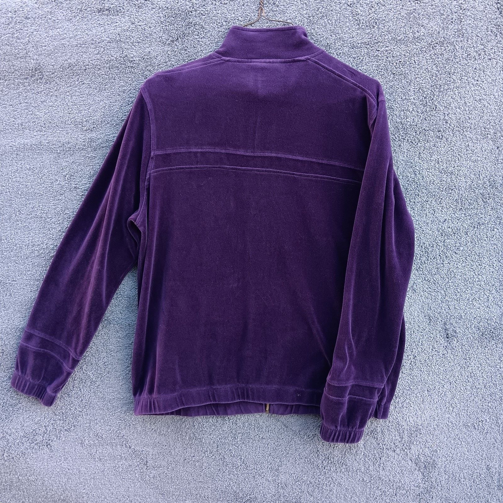 Fila FILA Womens Quarter Zip Fleece Pullover Purple w/ Gold Large Size L / US 10 / IT 46 - 6 Thumbnail