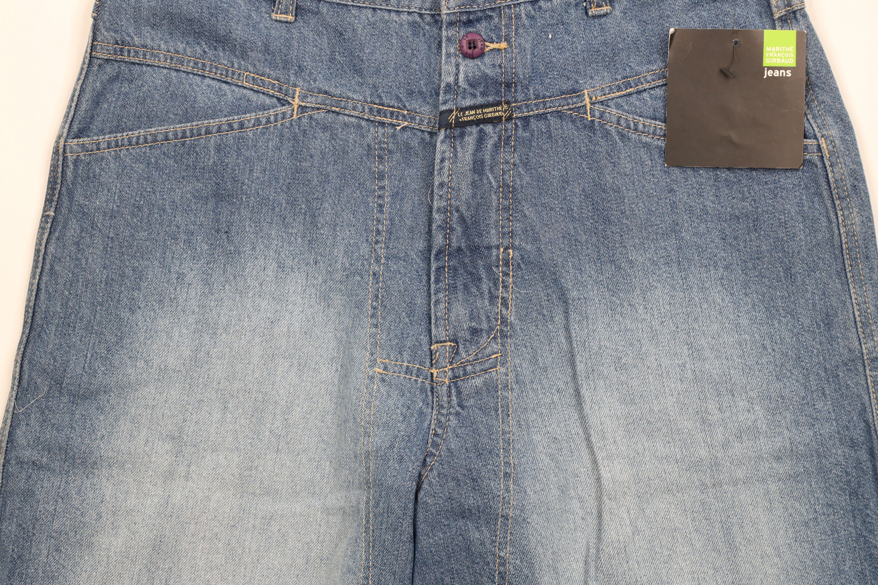 Marithe + Francois Girbaud × Vintage Deadstock Vintage Marithe Francois Girbaud Denim Jean Shorts Size US 31 - 3 Thumbnail