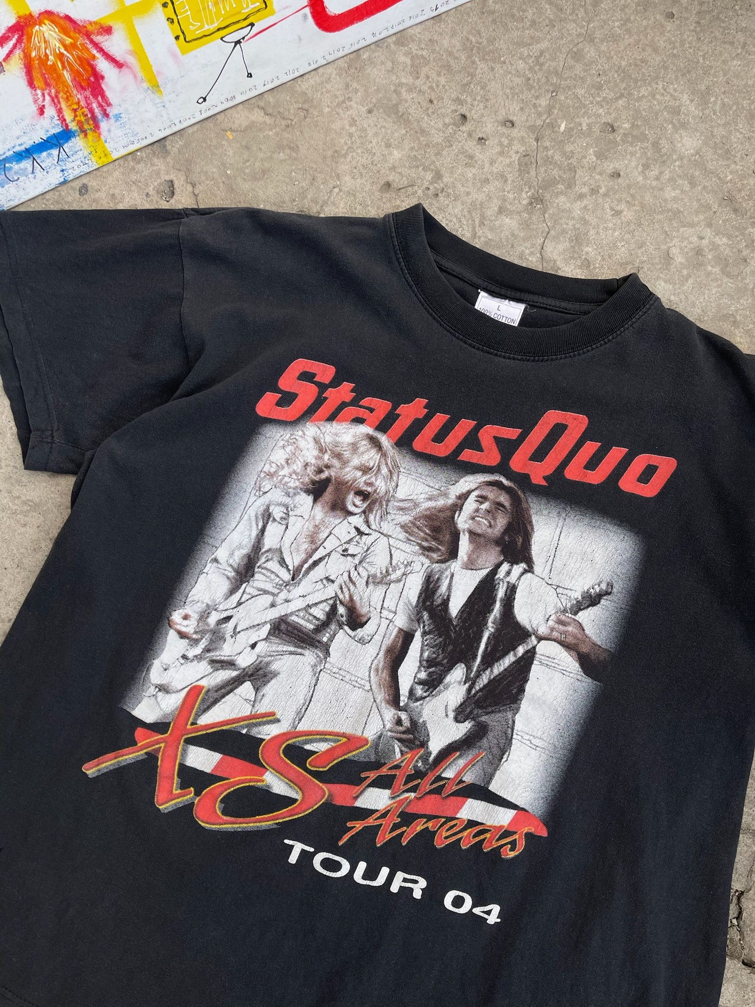 Band Tees Vintage Status Quo T-Shirt Size US L / EU 52-54 / 3 - 3 Thumbnail