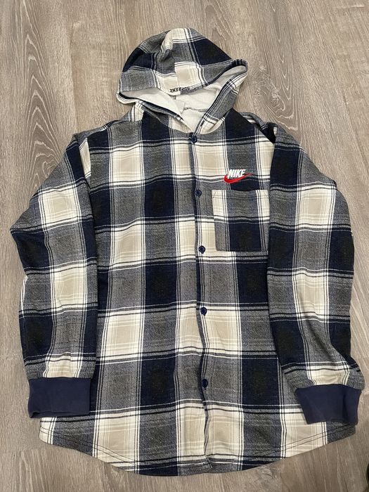 Nike x hotsell supreme plaid hooded