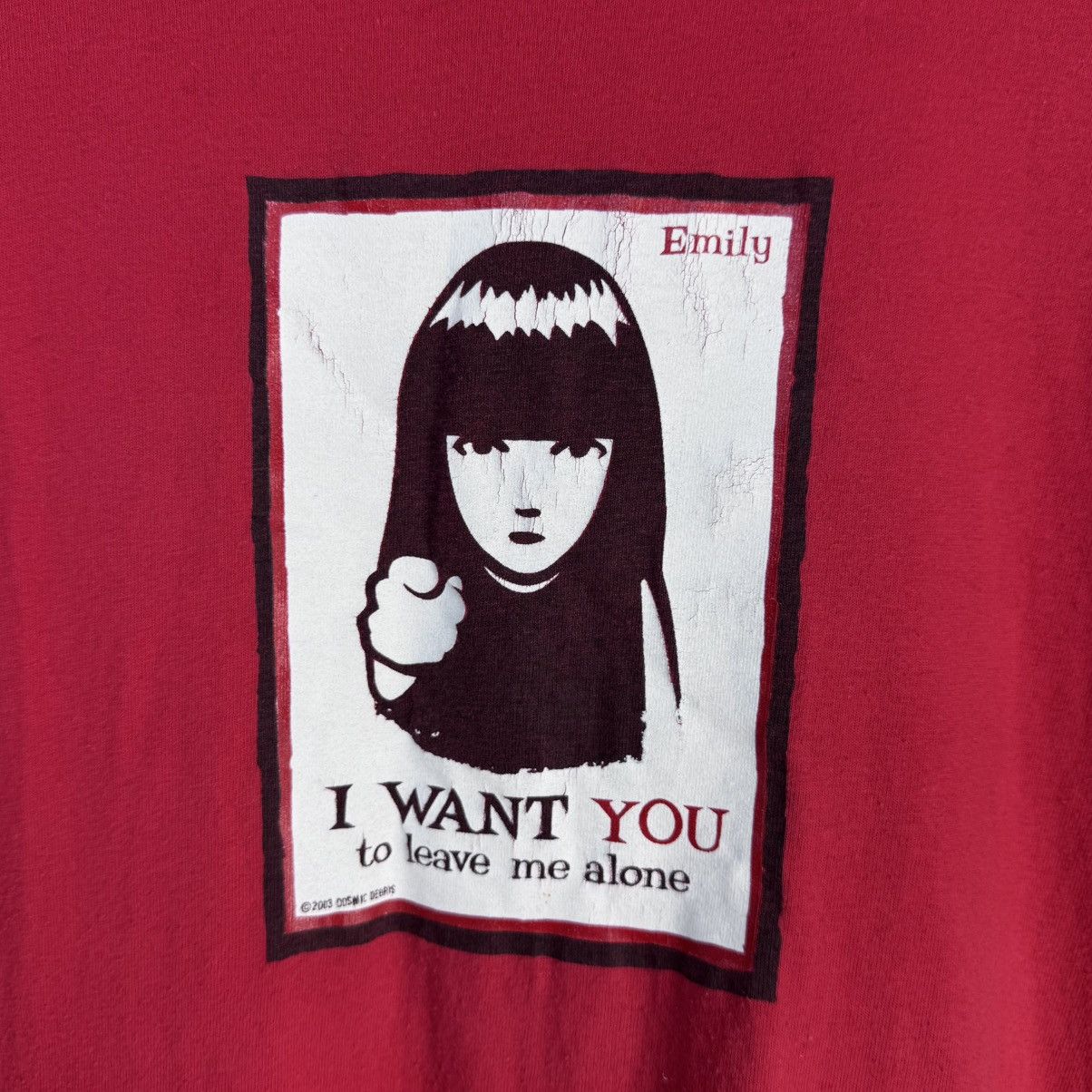 Anime Vintage Emily The Strange 2003 Y2K t shirt Gothic tee rare Size US M / EU 48-50 / 2 - 2 Thumbnail
