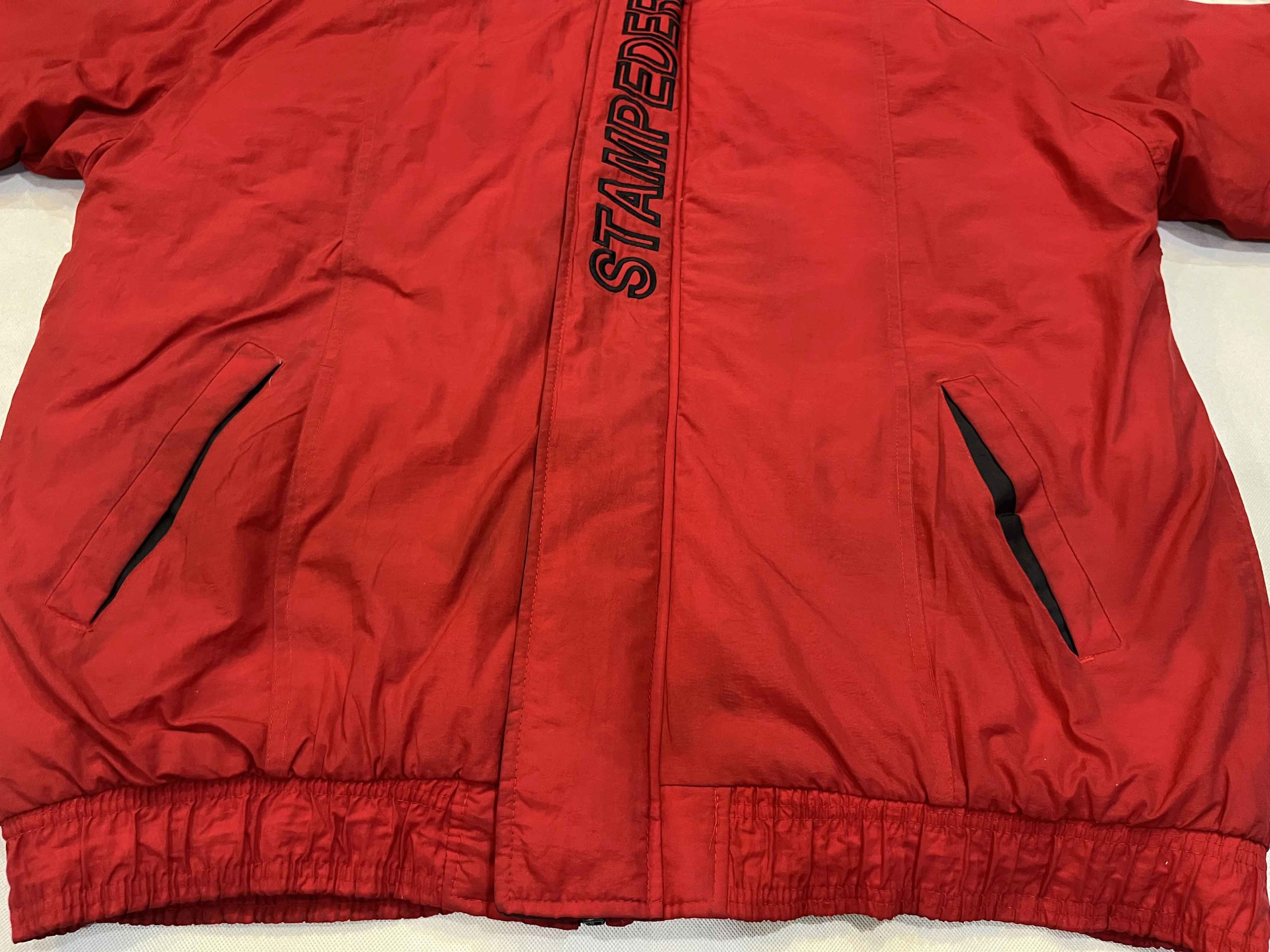 Starter × Vintage Vintage Starter CFL Calgary Stampeders Hoodie Puffer Jacket Size US XL / EU 56 / 4 - 5 Thumbnail