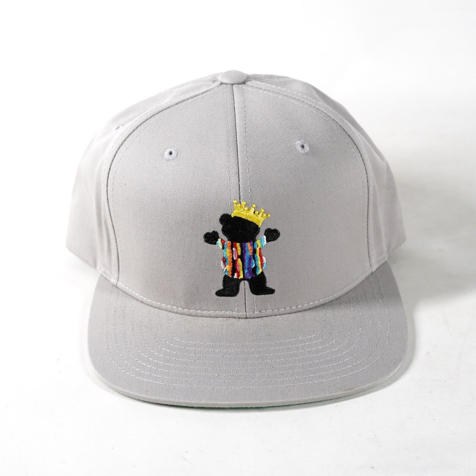 Other Grizzly Bear Animal Crown Baseball Hat Visor Cap Gray Black Size ONE SIZE - 5 Thumbnail