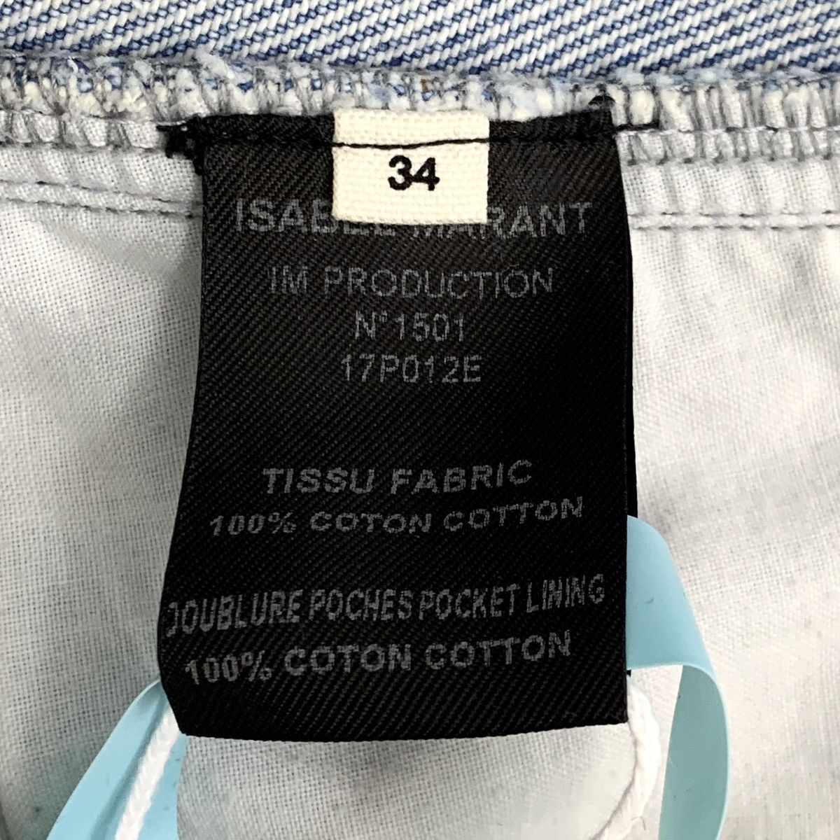 Isabel Marant Isabel Marant Light Blue Casual Denim Midi Skirt K26WX Size 24" / US 00 / IT 34 - 6 Thumbnail