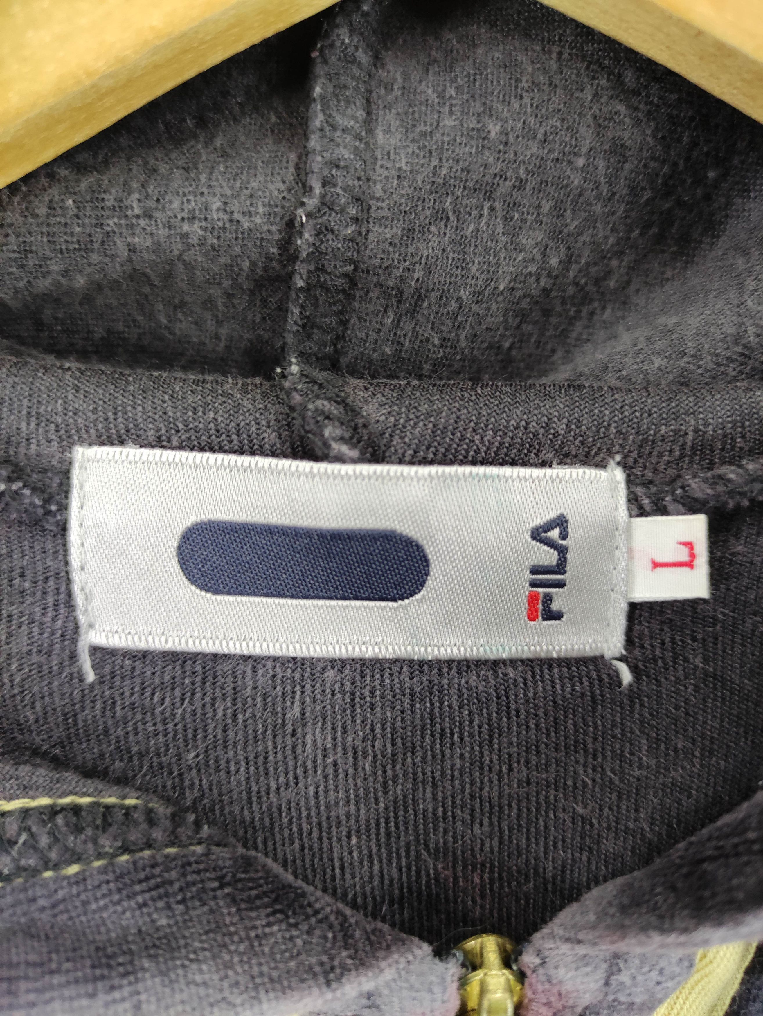Fila Vintage Fila Velvet Pull Over Hoodie Sweater Zipper Size L / US 10 / IT 46 - 5 Thumbnail