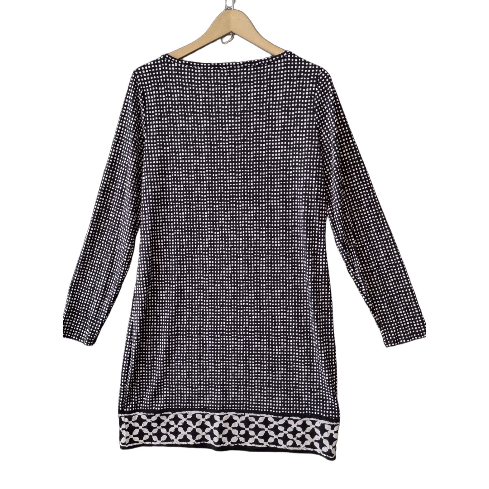 Michael Kors Michael Kors Womens Dress Black Mini Long Sleeve Polka Dot Size L Size L / US 10 / IT 46 - 1 Thumbnail