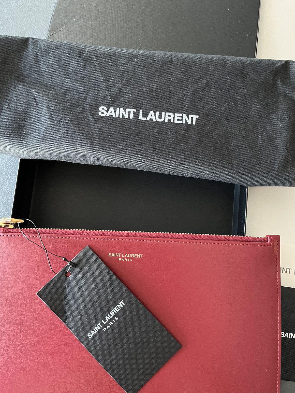 Hedi Slimane × Saint Laurent Paris × Yves Saint Laurent Limited Edition Saint Laurent Logo Leather Bag Size ONE SIZE - 5 Thumbnail