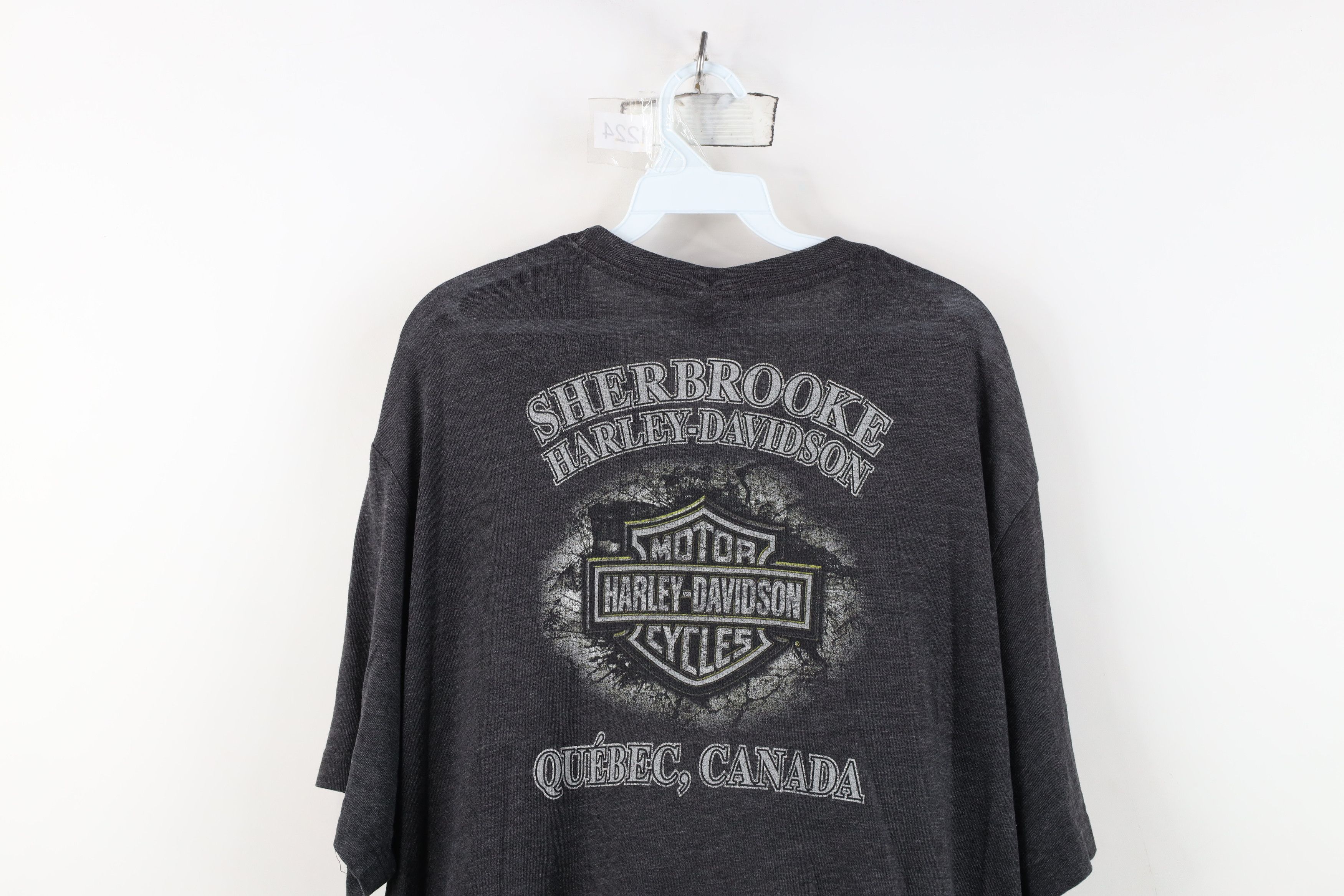 Harley Davidson Vintage Y2K Harley Davidson Jersey T-Shirt Charcoal Gray Size US XXL / EU 58 / 5 - 12 Thumbnail