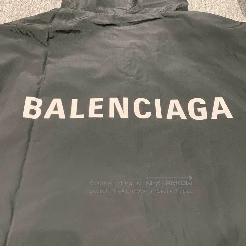 Balenciaga Balenciaga Black Windbreaker Jacket Size US XL / EU 56 / 4 - 8 Thumbnail