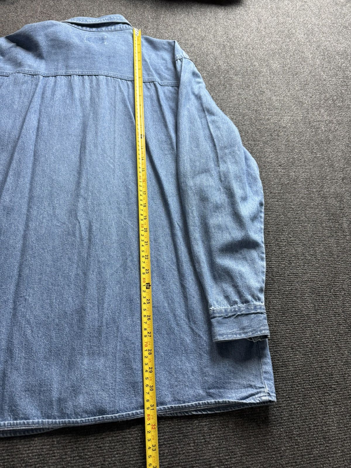 Vintage 90s Vintage Jacques Lorant Denim Cowboy Western Chain Shirt Size US XL / EU 56 / 4 - 20 Thumbnail