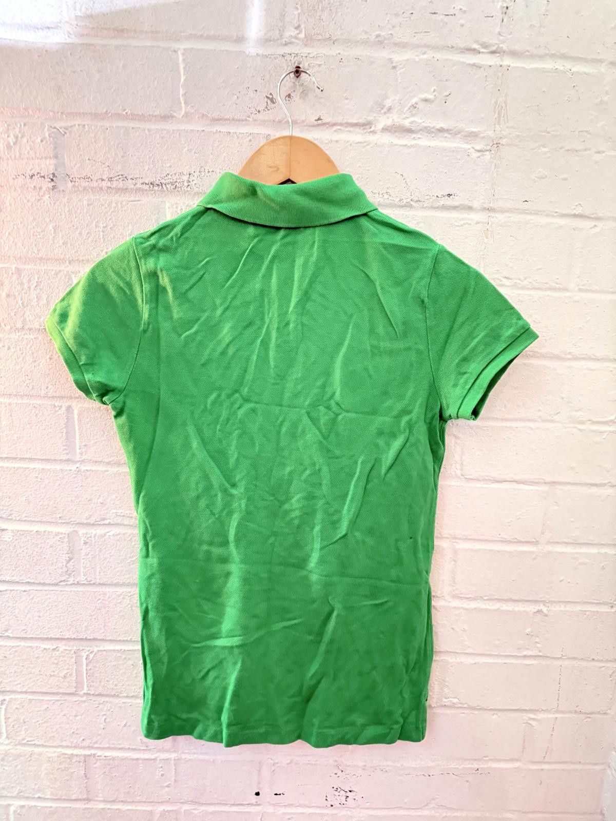 Polo Ralph Lauren Green Polo Ralph Lauren Skinny Polo Shirt - Women's Small Size S / US 4 / IT 40 - 4 Thumbnail