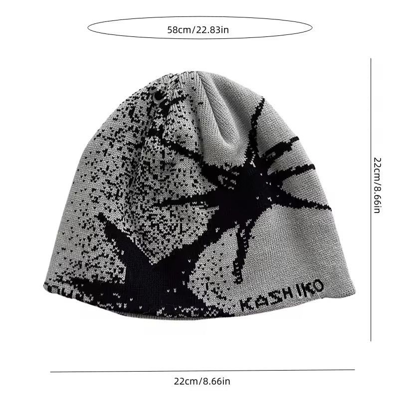 Other Y2K Gothic Stars Vintage Knitted Beanie Size ONE SIZE - 3 Thumbnail