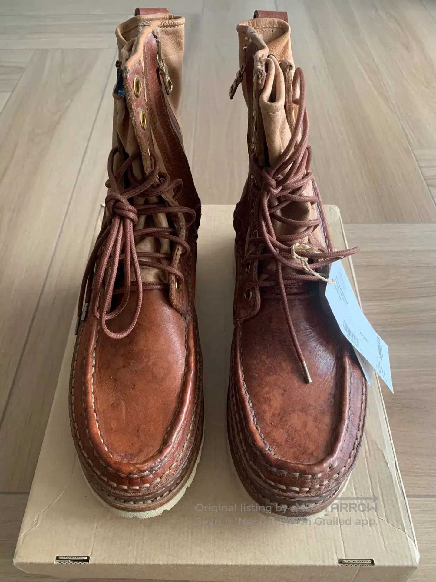 Visvim visvim grizzly boots vintage brown leather footwear. Size US 10.5 / EU 43-44 - 1 Thumbnail