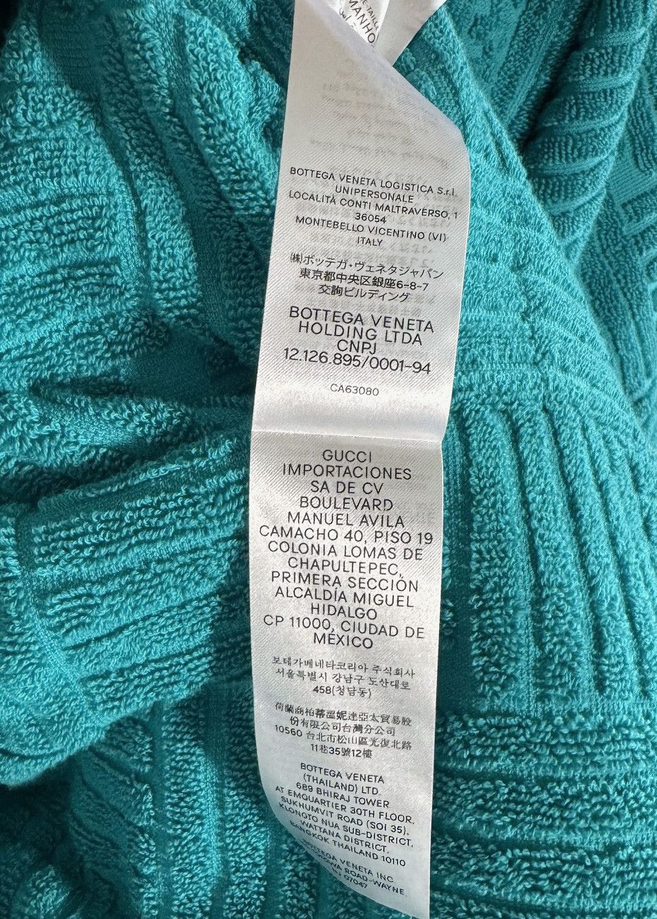 Bottega Veneta Bottega Veneta Pool Turquoise Intrecciato Terry Cloth Robe Size 32 - 9 Thumbnail