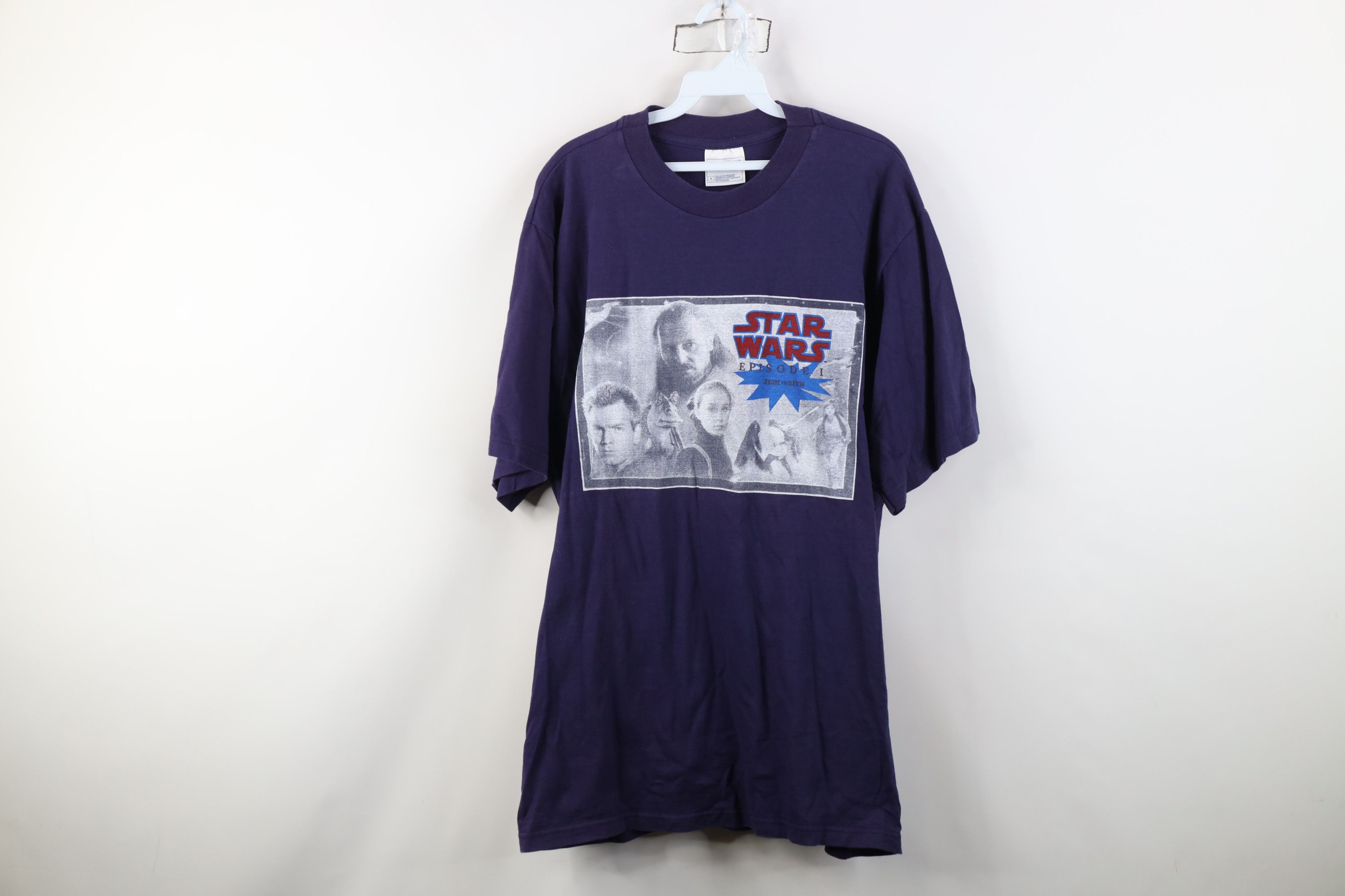 Vintage Vintage 90s Star Wars Episode 1 Movie T-Shirt Cotton Promo Size US XL / EU 56 / 4 - 1 Thumbnail